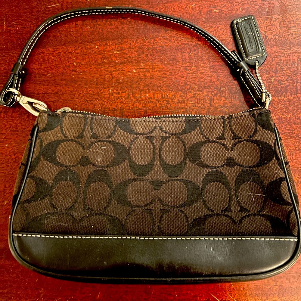 Small coach mini bag in black